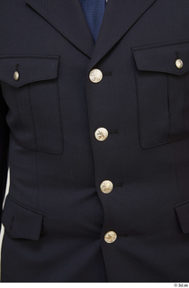 A Pose Michael Summers Police ceremonial uniform details upper body…